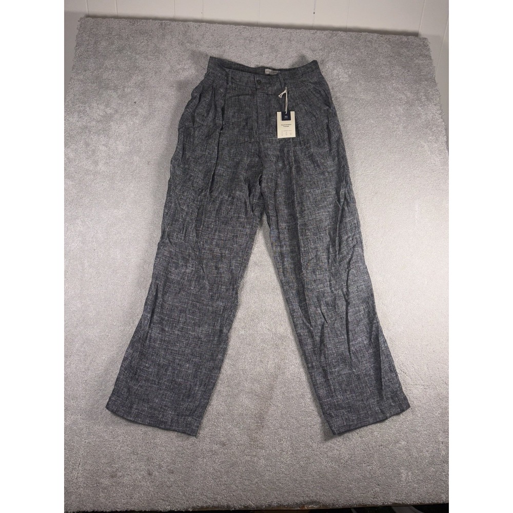 oliver logan the evanston trouser linen Gray 30 Nwt